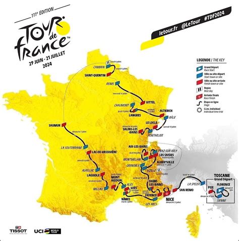 Official website of Tour de France 2024.